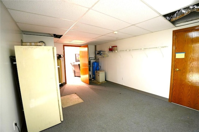 434 Bocktown Cork Rd, Independence Bea, PA 15026 - finished below grade area featuring a paneled ceiling and carpet