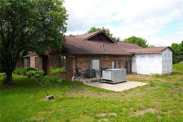 434 Bocktown Cork Rd, Independence Bea, PA 15026 - back of house with a patio, a yard, and brick siding