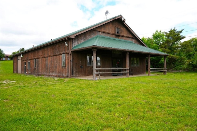 434 Bocktown Cork Rd, Independence Bea, PA 15026 - rear view of house featuring a metal roof and an exterior structure