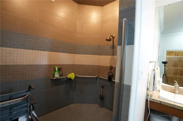 434 Bocktown Cork Rd, Independence Bea, PA 15026 - full bath featuring a sink and a tile shower