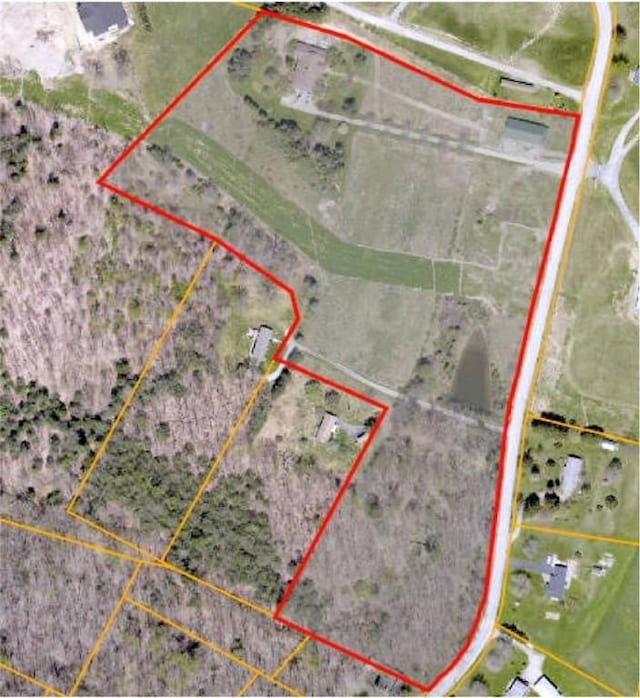 434 Bocktown Cork Rd, Independence Bea, PA 15026 - aerial view of property's location with property parcel outlined