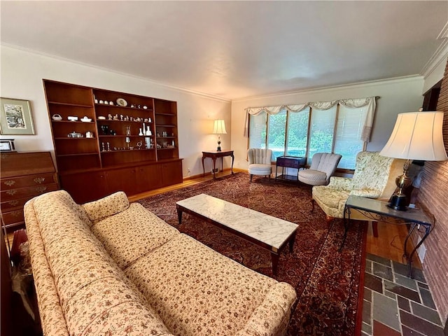 1180 Sunset Dr, Latrobe, PA 15650 - living area featuring crown molding