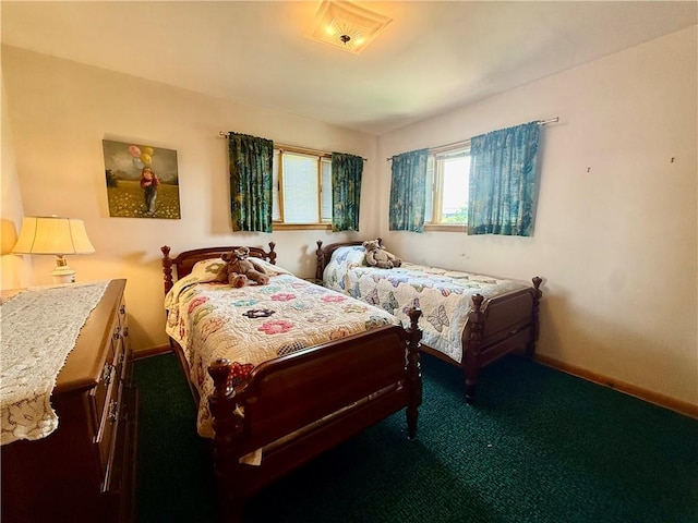 1180 Sunset Dr, Latrobe, PA 15650 - bedroom featuring dark colored carpet
