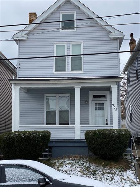 908 Punta Gorda Ave, East Mckeesport, PA 15035 - traditional style home featuring covered porch and a chimney