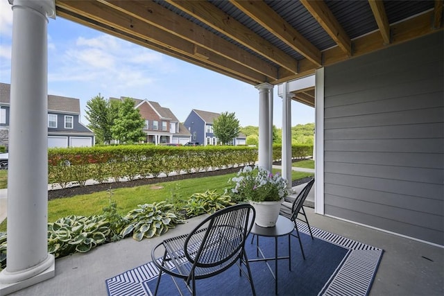 2123 Westcott Ln, South Fayette, PA 15017 - covered porch featuring a residential view