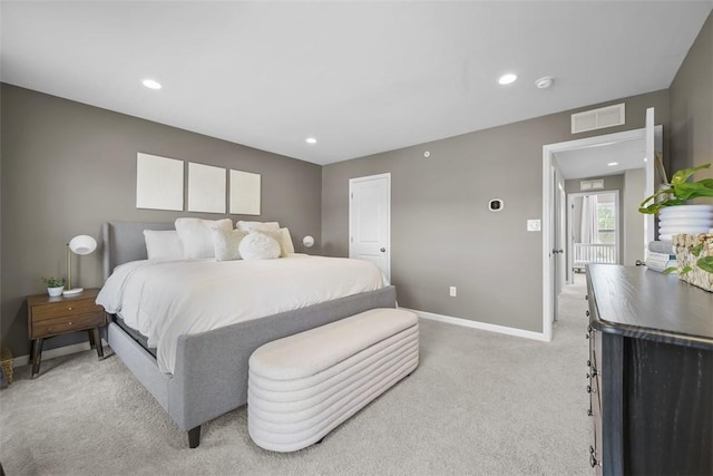 2123 Westcott Ln, South Fayette, PA 15017 - bedroom featuring light carpet and recessed lighting