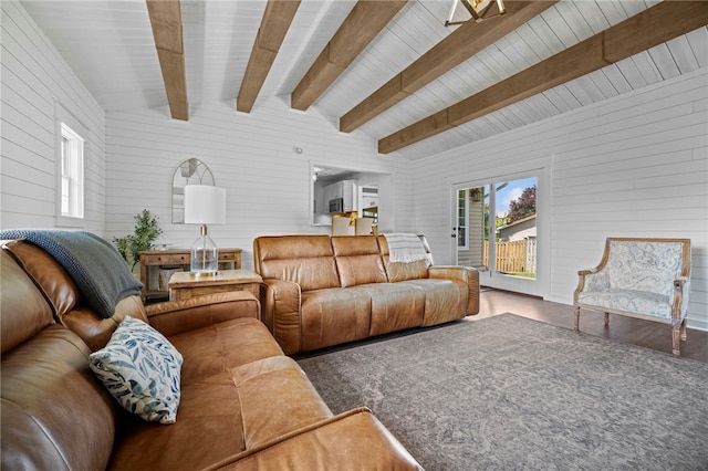 108 Heather Dr, Center Twp Bea, PA 15061 - living area featuring wood walls and wood finished floors