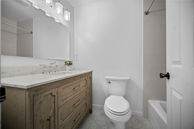 108 Heather Dr, Center Twp Bea, PA 15061 - bathroom featuring vanity and bathing tub / shower combination