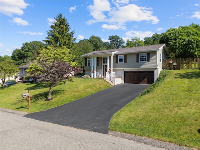 108 Heather Dr, Center Twp Bea, PA 15061 - split foyer home with an attached garage and asphalt driveway