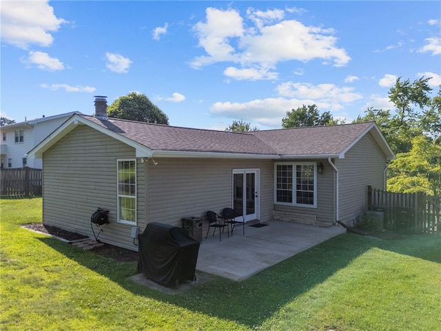 108 Heather Dr, Center Twp Bea, PA 15061 - back of house featuring roof with shingles and a patio