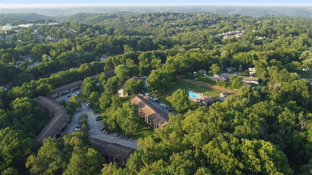 6108 Sanlin Dr, Moon/Crescent Twp, PA 15108 - aerial view of property and surrounding area featuring a forest