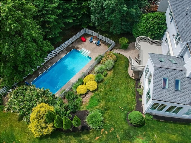 4002 Claridon Dr, Marshall, PA 16046 - aerial view of a pool
