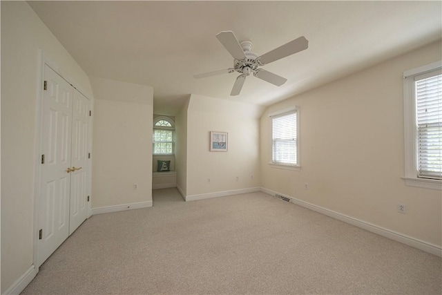 503 Sharon Rd, Moon/Crescent Twp, PA 15108 - unfurnished bedroom with light carpet and ceiling fan