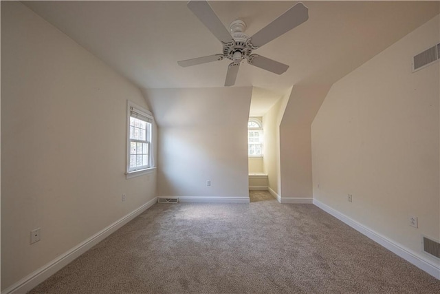 503 Sharon Rd, Moon/Crescent Twp, PA 15108 - unfurnished room featuring lofted ceiling, a ceiling fan, and carpet