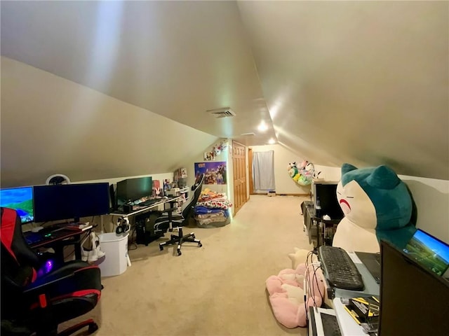 224 Fairview Rd, Ohioville, PA 15059 - carpeted home office with vaulted ceiling