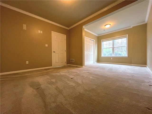 261 Patriot Ln, Economy, PA 15042 - carpeted spare room featuring crown molding
