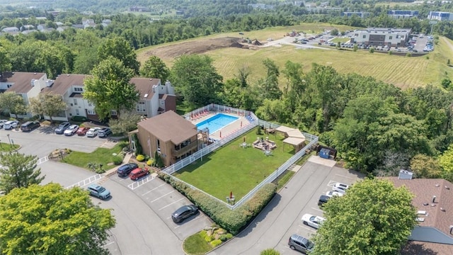 1410 Kenzie Dr, Robinson Twp, PA 15205 - drone / aerial view of a pool area