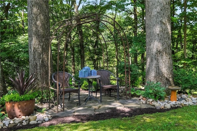 8017 Edwood Rd, Mccandless, PA 15237 - view of yard featuring a patio area