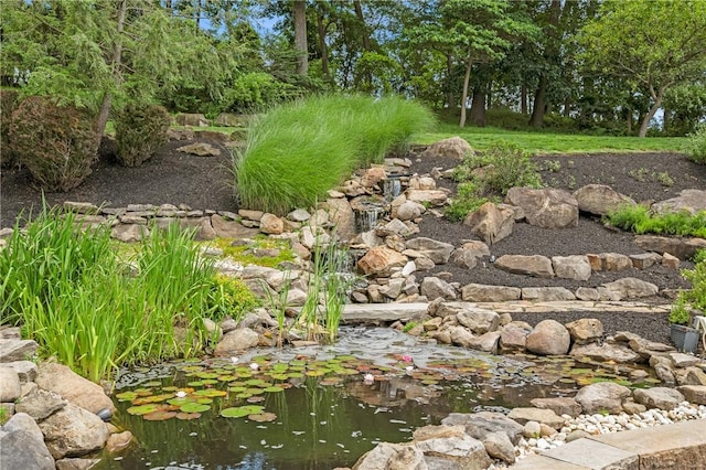 532 Salem Heights Dr, Pine Twp Nal, PA 15044 - view of yard featuring a garden pond