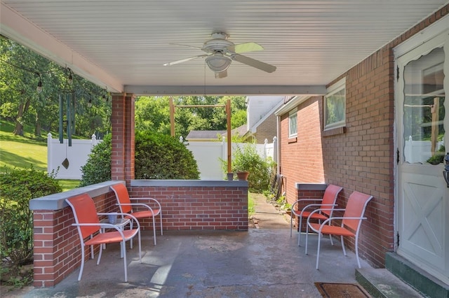 2860 Beaver Rd, Pa, PA 15003 - view of patio with a ceiling fan