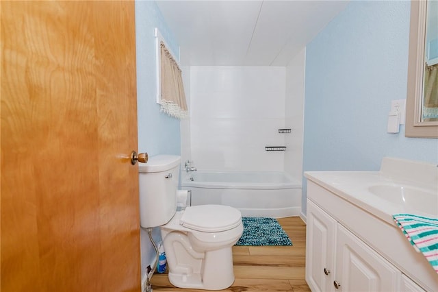 68 Riverside Ave, Center Twp/Homer Cty, PA 15748 - bathroom with vanity, wood finished floors, and shower / tub combination