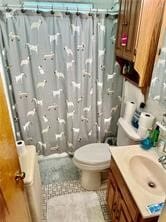 3223 Mayflower Dr, Whitehall, PA 15227 - full bath featuring vanity and curtained shower