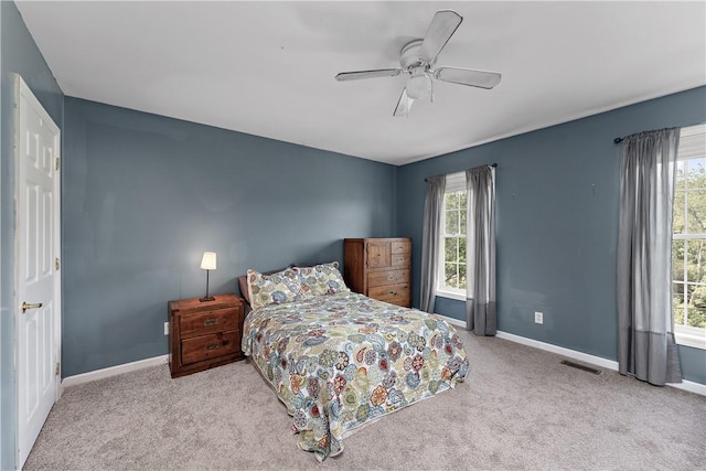 3013 Chessman St, Hampton, PA 15101 - bedroom featuring multiple windows, carpet flooring, and ceiling fan