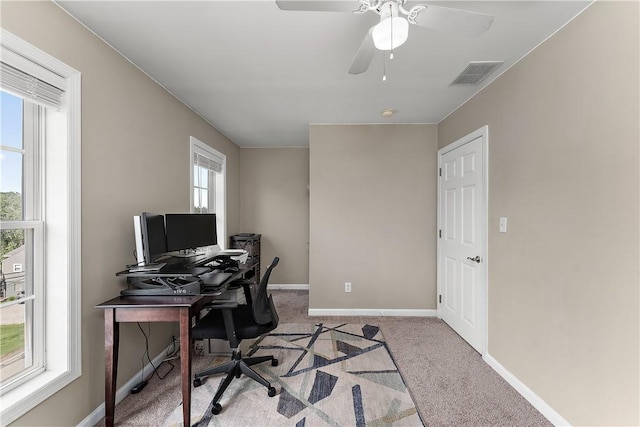 3013 Chessman St, Hampton, PA 15101 - office space featuring carpet and ceiling fan