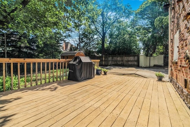 6403 Beacon St, Squirrel Hill, PA 15217 - wooden terrace with a grill