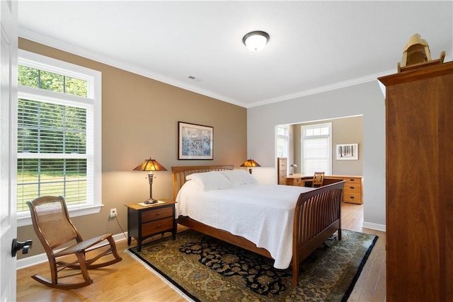 517 Altmyer Fields Ln, Marshall, PA 15090 - bedroom featuring crown molding and light wood-style floors