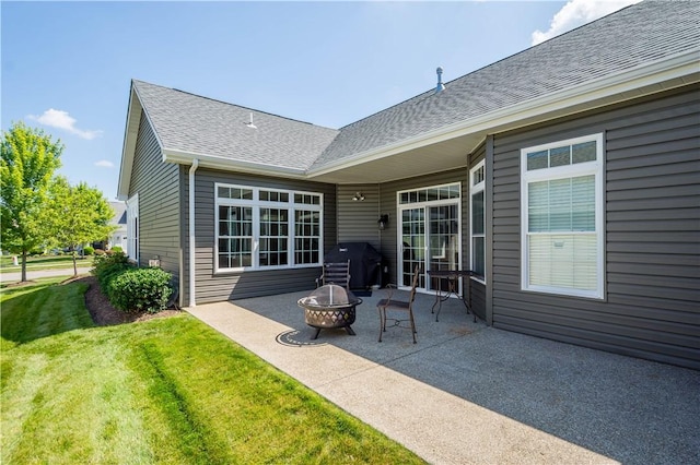 517 Altmyer Fields Ln, Marshall, PA 15090 - view of patio with a fire pit and grilling area