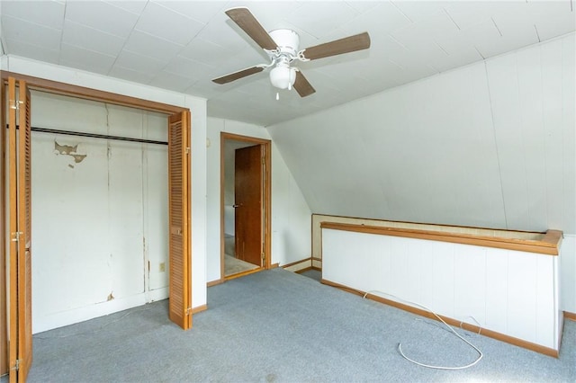 133 2nd, St, PA 15961 - bonus room with carpet, ceiling fan, and vaulted ceiling