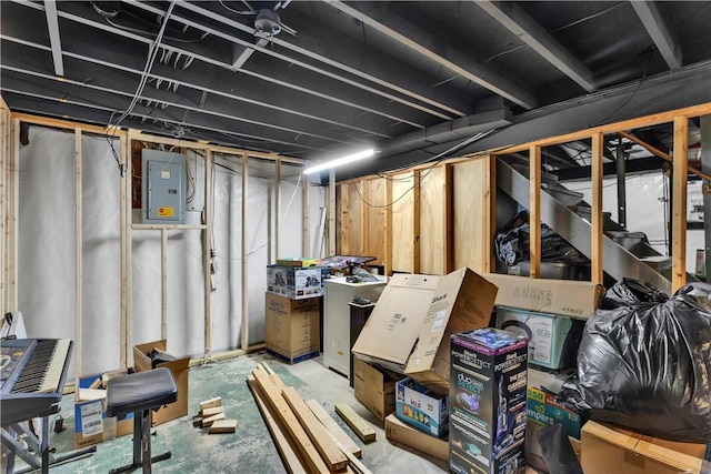 391 Wendel Rd, Pa, PA 15642 - unfinished below grade area featuring electric panel