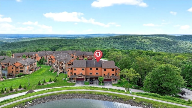 116 Lakeside Trl, Seven Springs Resort, PA 15622 - aerial view of a forest and a large body of water