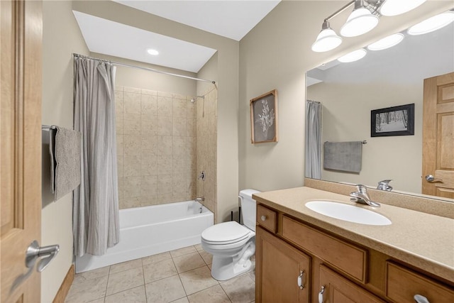 116 Lakeside Trl, Seven Springs Resort, PA 15622 - bathroom featuring vanity, tile patterned flooring, and shower / bath combination with curtain