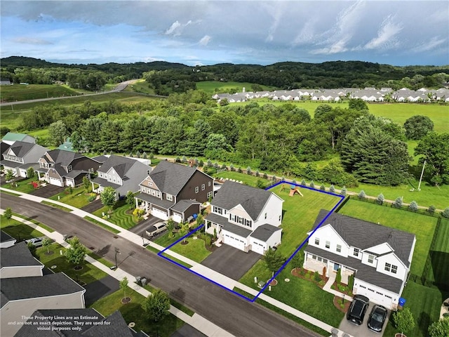 3049 Eagle Ridge Dr, Middlesex Twp, PA 16059 - aerial view of residential area with property parcel outlined