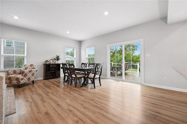3049 Eagle Ridge Dr, Middlesex Twp, PA 16059 - dining room with light wood-style flooring, plenty of natural light, and recessed lighting