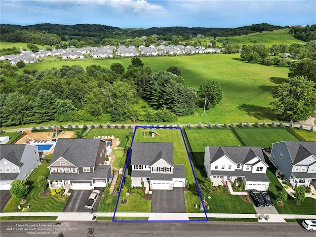3049 Eagle Ridge Dr, Middlesex Twp, PA 16059 - aerial view of residential area featuring property boundaries highlighted