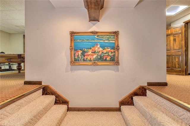 410 Lorenzo Ln, Hempfield Twp, PA 15642 - stairway featuring carpet flooring and baseboards