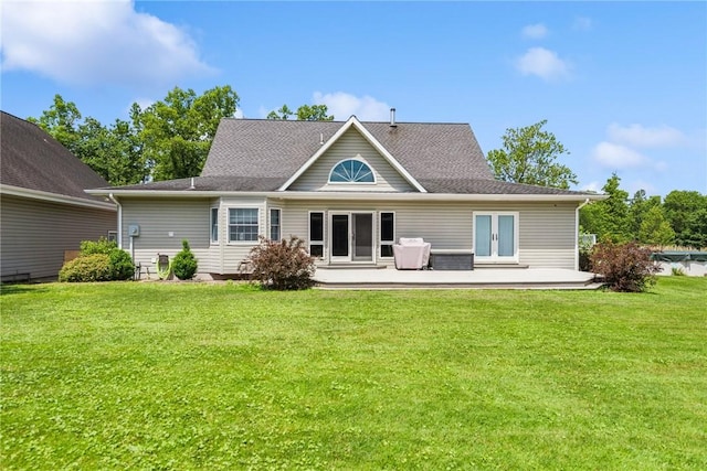 409 Park Rd, Bullskin Twp, PA 15683 - back of property with a lawn, a patio area, and french doors