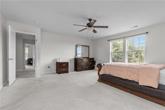 829 Frickwood Dr, South Park, PA 15129 - bedroom with carpet and a ceiling fan