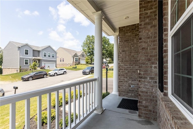 829 Frickwood Dr, South Park, PA 15129 - covered porch featuring a residential view