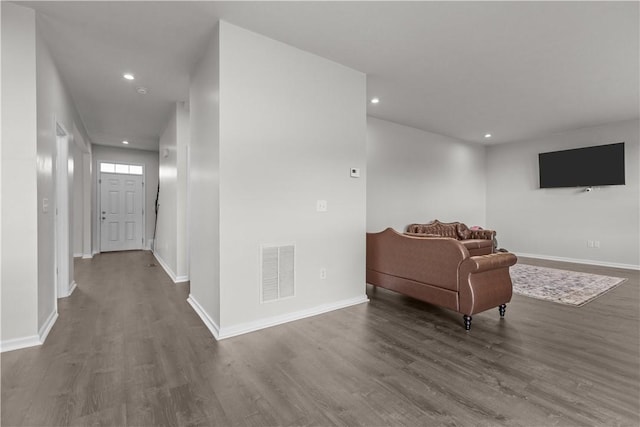 829 Frickwood Dr, South Park, PA 15129 - hall with wood finished floors and recessed lighting
