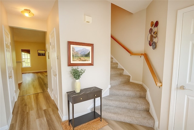 114 Southern Valley Ct, Adams Twp, PA 16046 - stairway with wood finished floors and baseboards