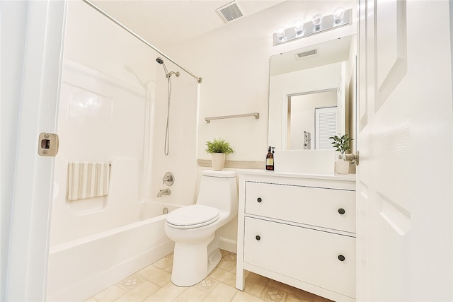114 Southern Valley Ct, Adams Twp, PA 16046 - full bathroom with vanity, shower / tub combination, and tile patterned flooring