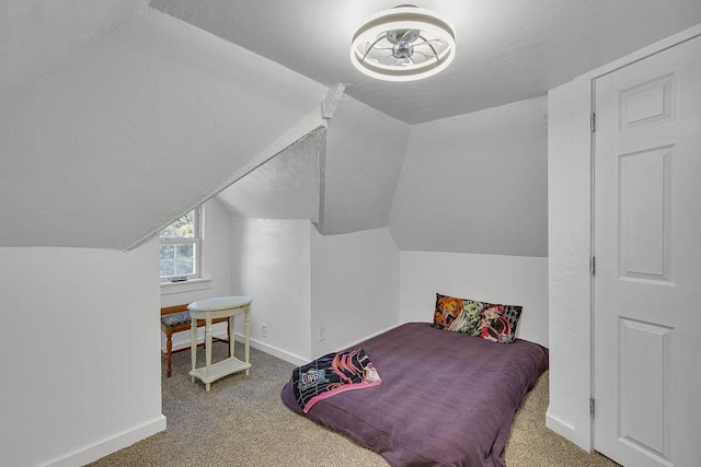 1104 Allegheny St, New Brighton, PA 15066 - carpeted bedroom featuring lofted ceiling and baseboards