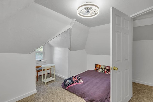 1104 Allegheny St, New Brighton, PA 15066 - carpeted bedroom featuring vaulted ceiling and baseboards