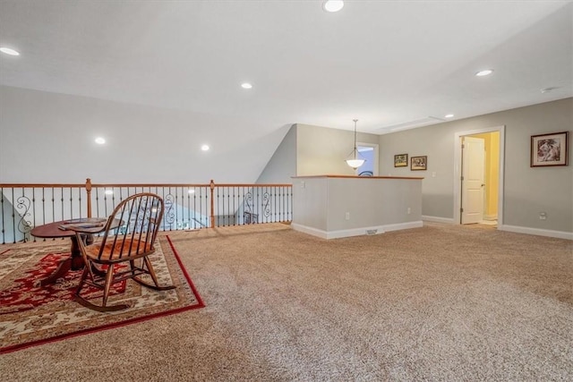 1303 Shinnecock Ct, Adams Twp, PA 16046 - living area with carpet and recessed lighting