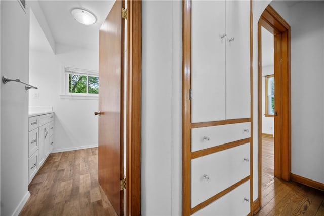 389 Mercer Rd, Hempfield Twp Mer, PA 16125 - hall featuring wood-type flooring and arched walkways