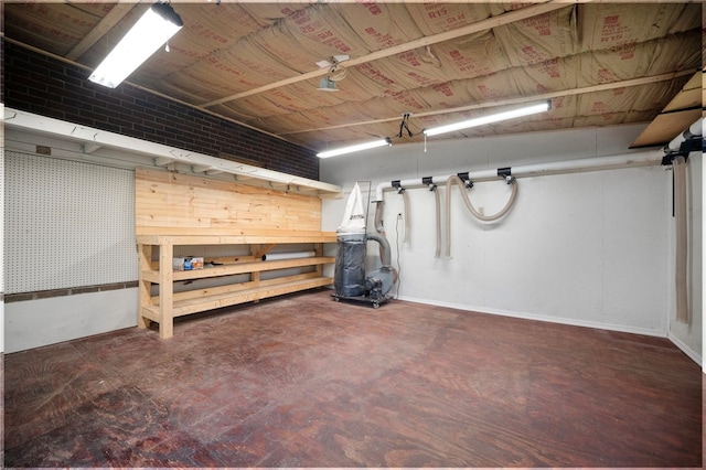 389 Mercer Rd, Hempfield Twp Mer, PA 16125 - basement featuring baseboards
